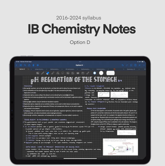 IB Chemistry Option D Notes HL|SL