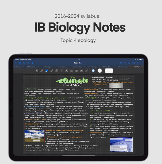 IB Biology Topic 4 Notes HL|SL